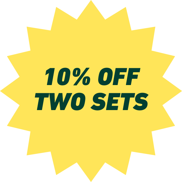 10% off two sets